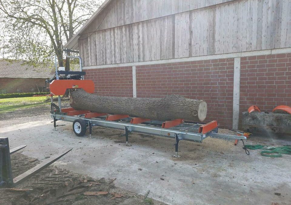Mobilsägewerk Blockbandsäge mobiles Sägewerk WOODWORKER SW790 79cm Stammdurchmesser 2 Länge