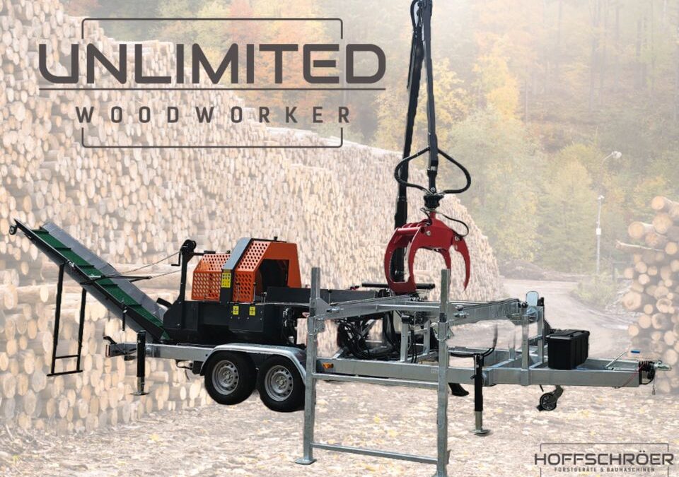 UNLIMITED WOODWORKER SSP500POWER 50cm 30to Sägespaltautomat, Kreuzhebelbedienung, (Weiterentwicklung aus RIMA RM500)
