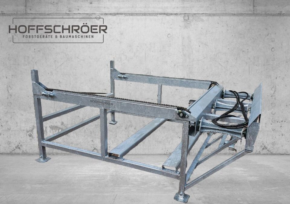 Sägespalter Zuführtisch WOODWORKER Profi Stationär 4000kg Kettenförder